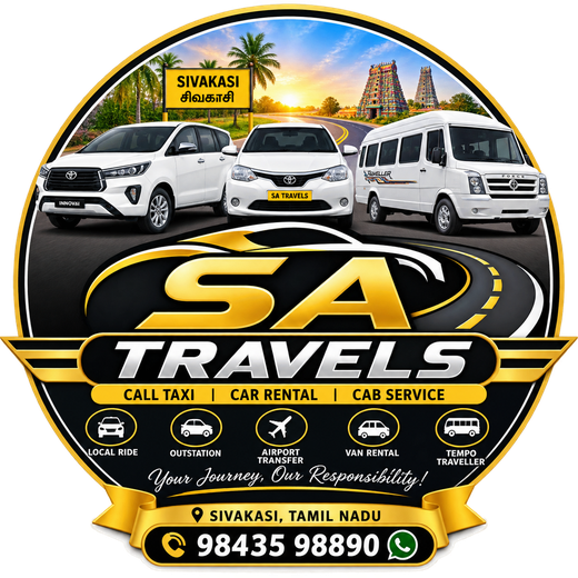SA Travels Sivakasi logo